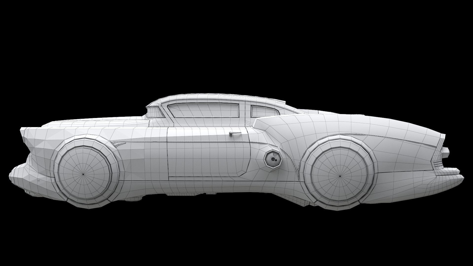 Futuristic flying car 3D model_15