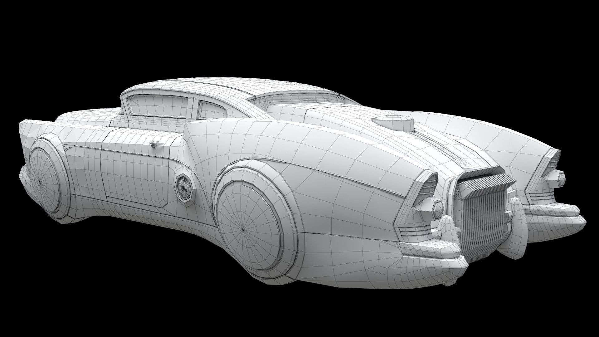 Futuristic flying car 3D model_20