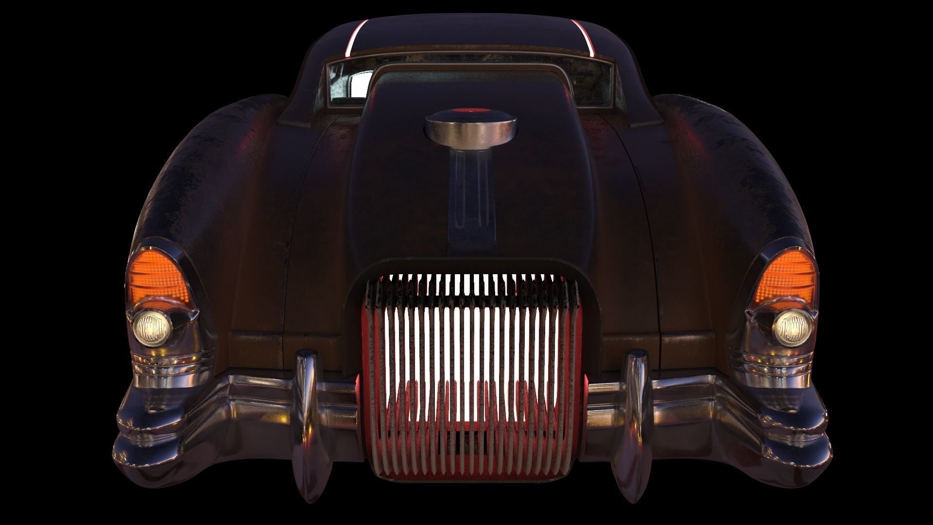 Futuristic flying car 3D model_23