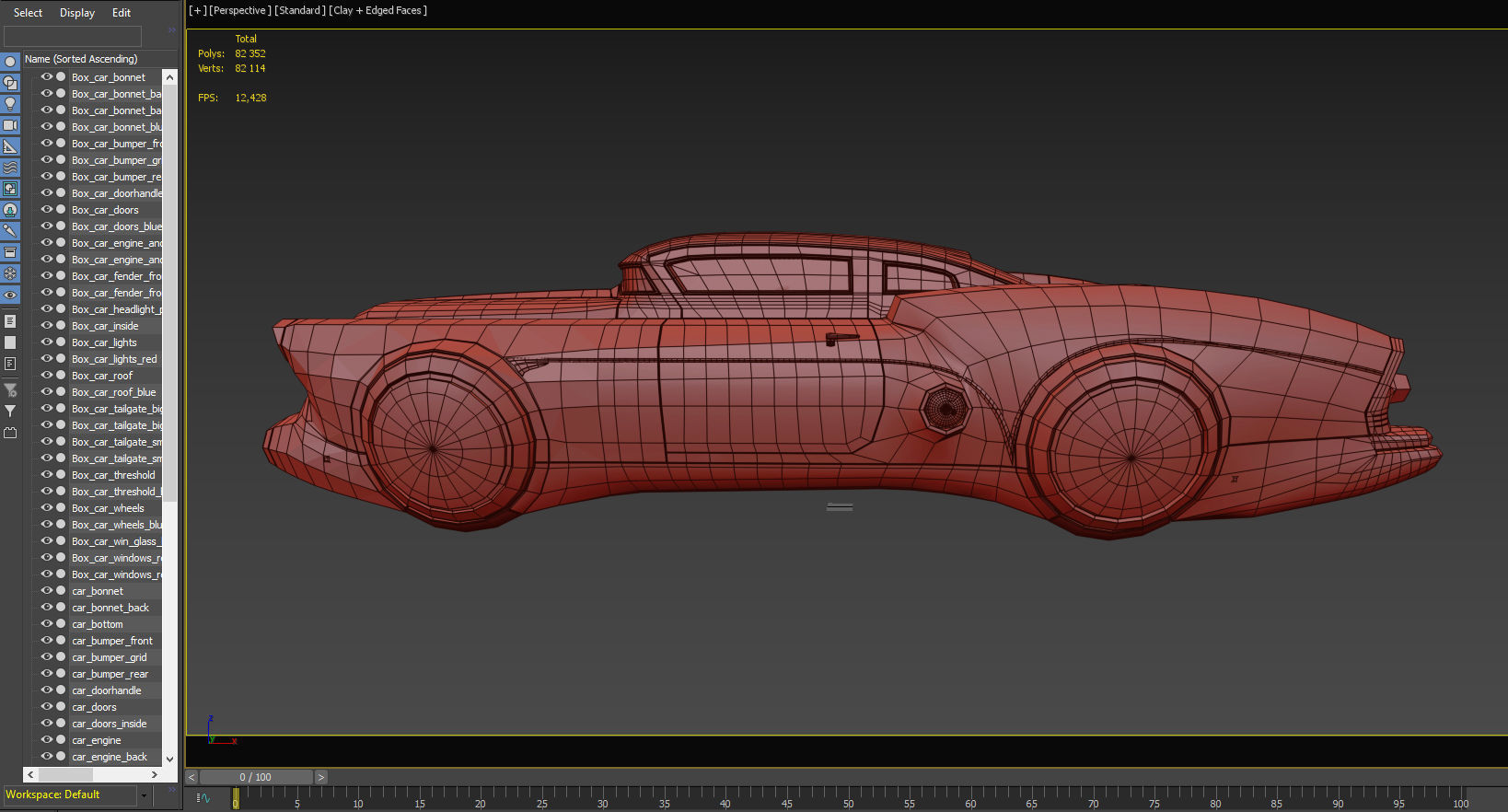 Futuristic flying car 3D model_51