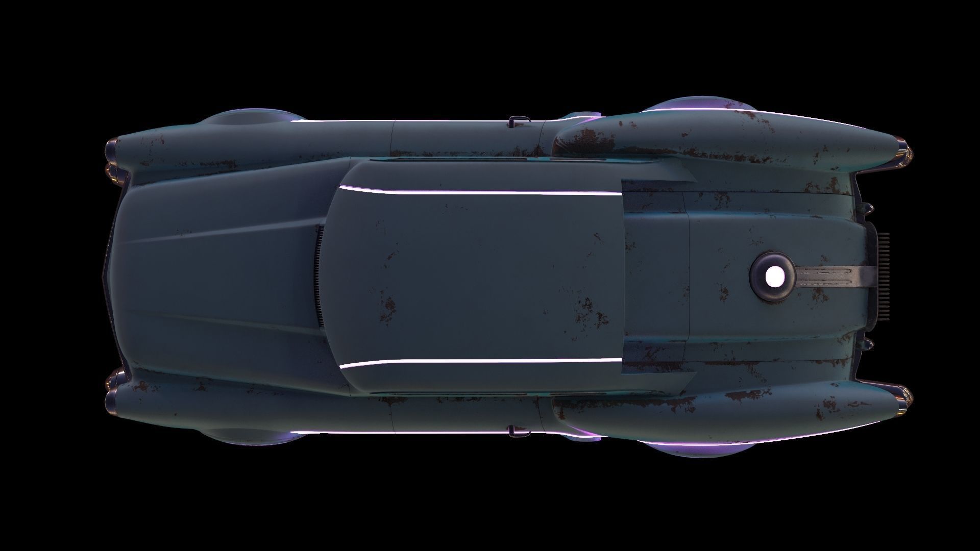 Futuristic flying car 3D model_32