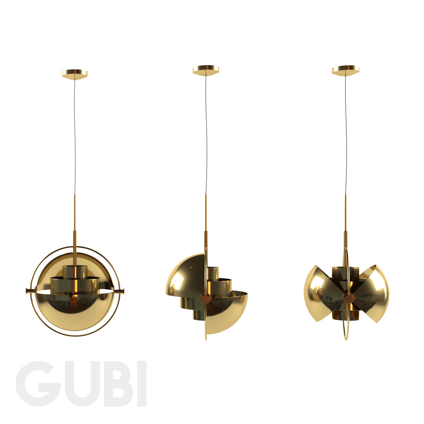 Gubi multi-lite 3D model_2