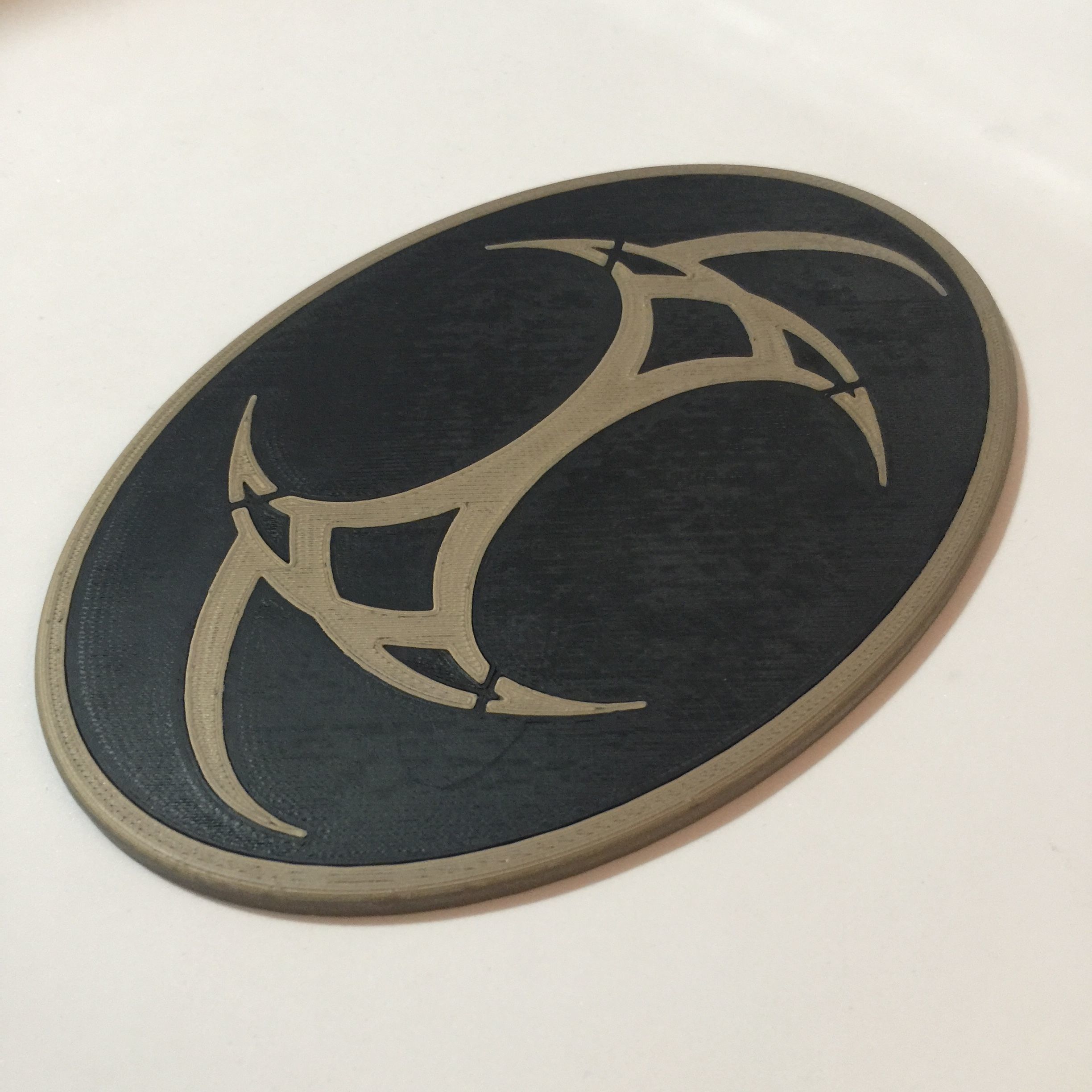 Stargate SG-1 Emblem of Baal Coaster 3D print model_2
