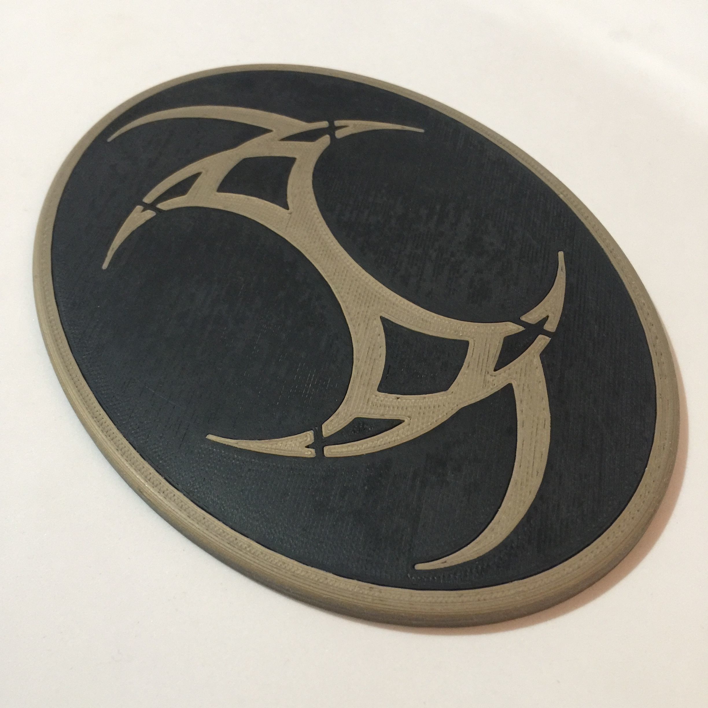 Stargate SG-1 Emblem of Baal Coaster 3D print model_3