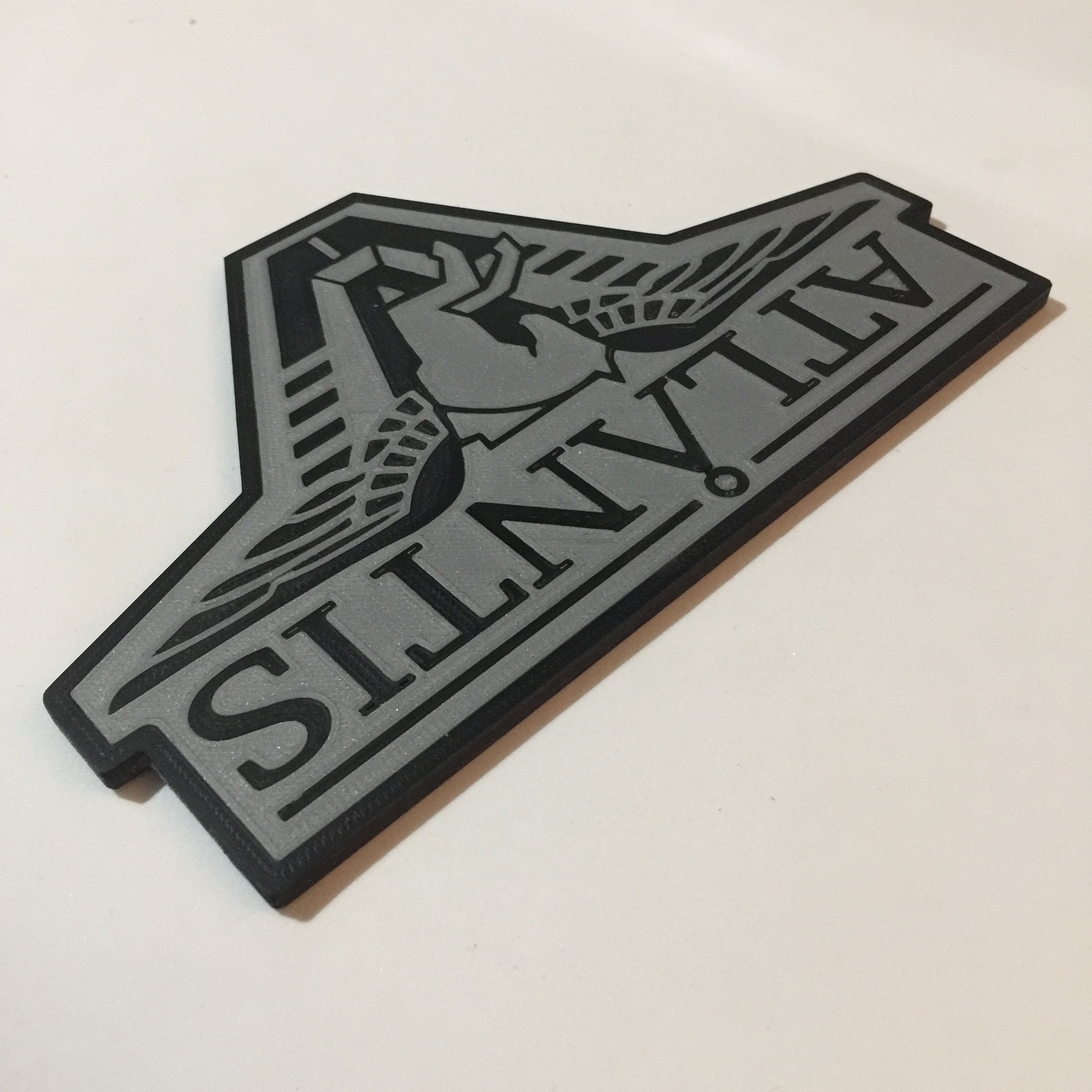 Stargate Atlantis Logo Coaster 3D print model_2