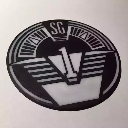 Stargate SG-1 Patch Coaster 3D print model