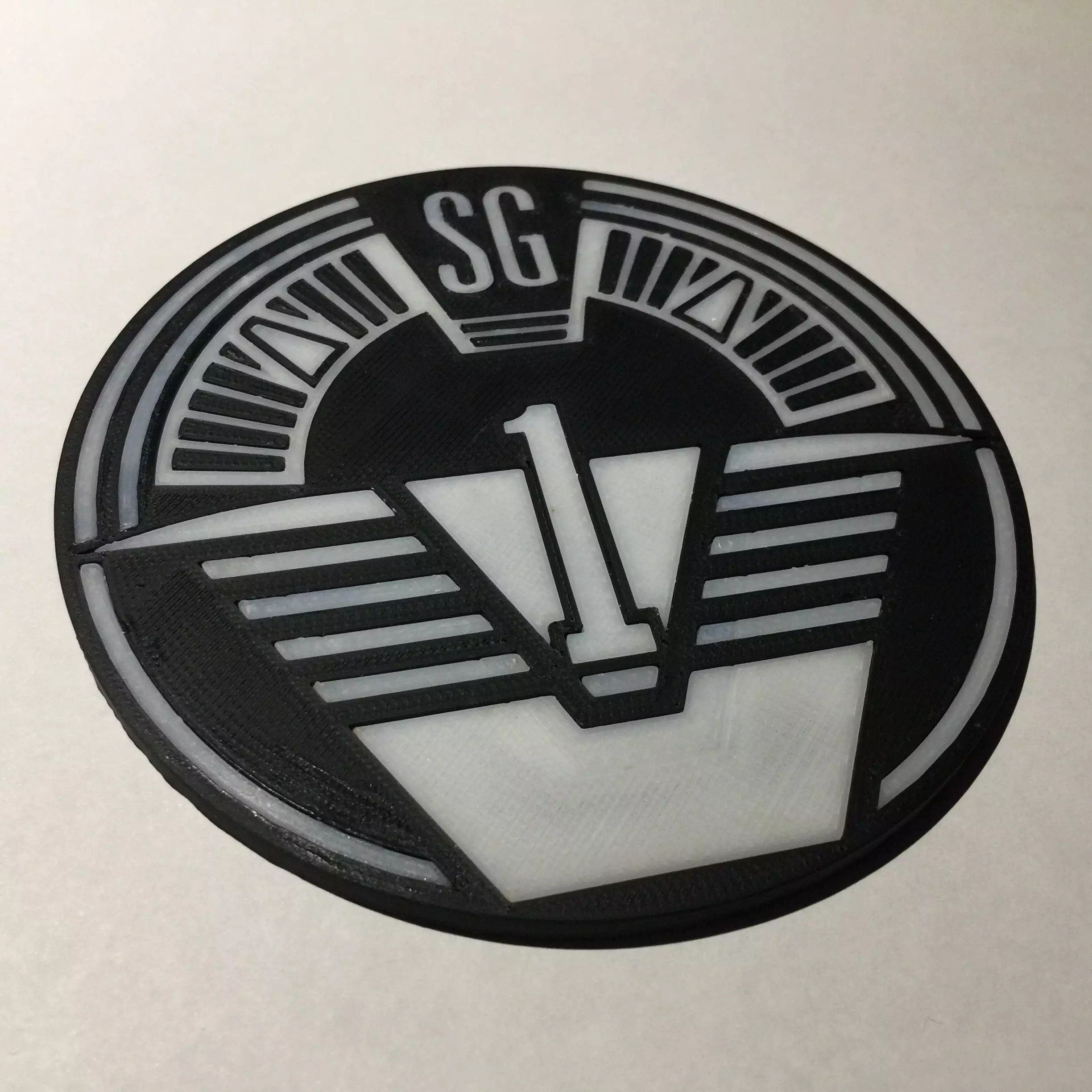 Stargate SG-1 Patch Coaster 3D print model_0