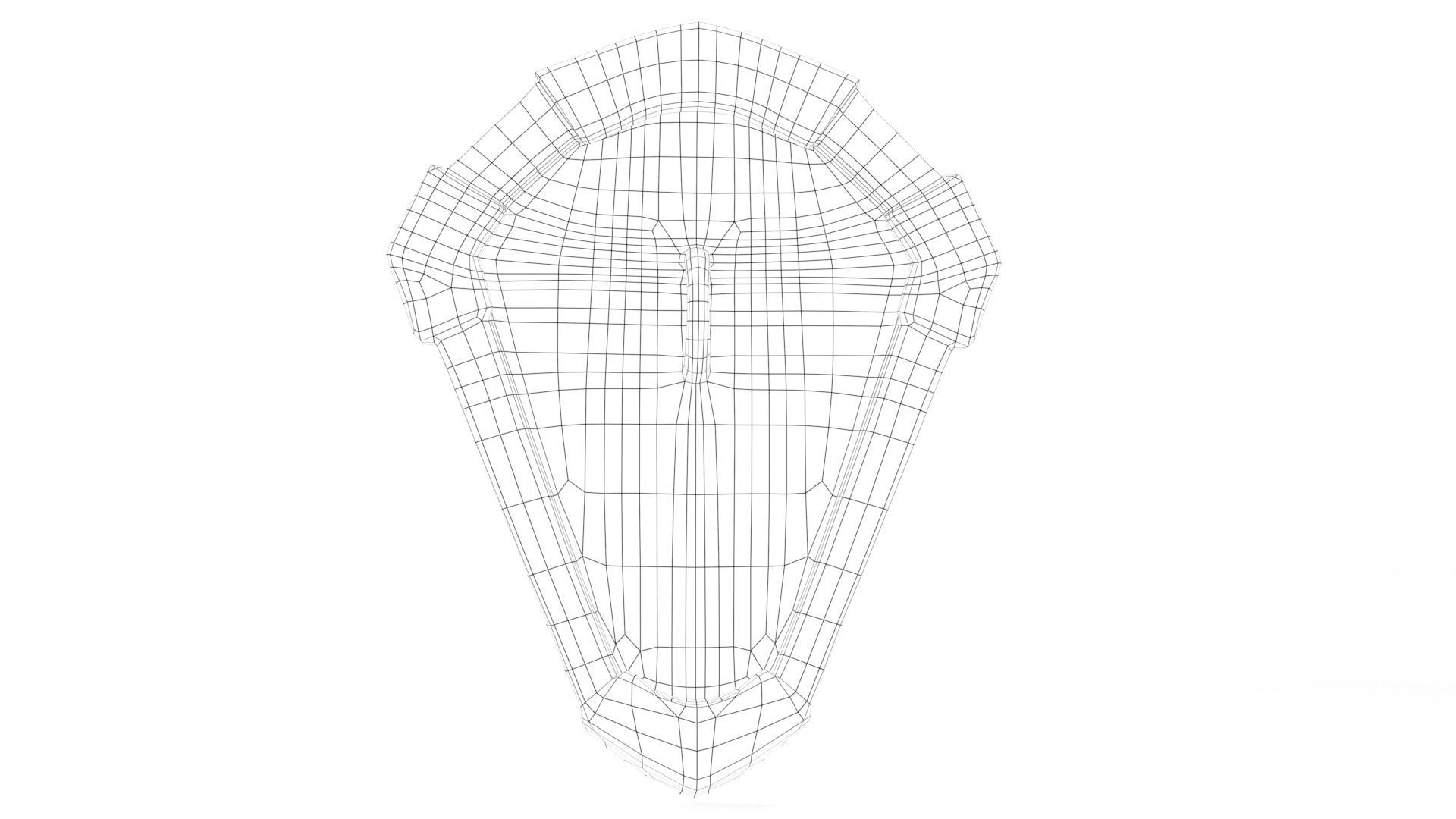 Ancient Shield Low-poly 3D model_30