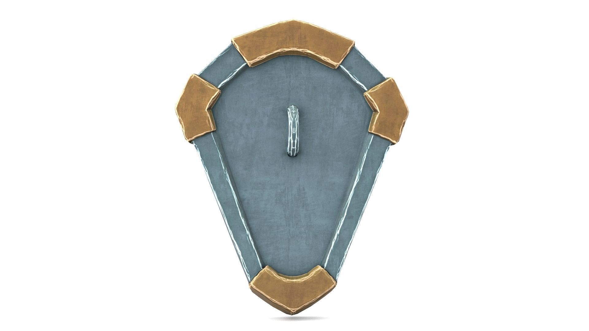 Ancient Shield Low-poly 3D model_15