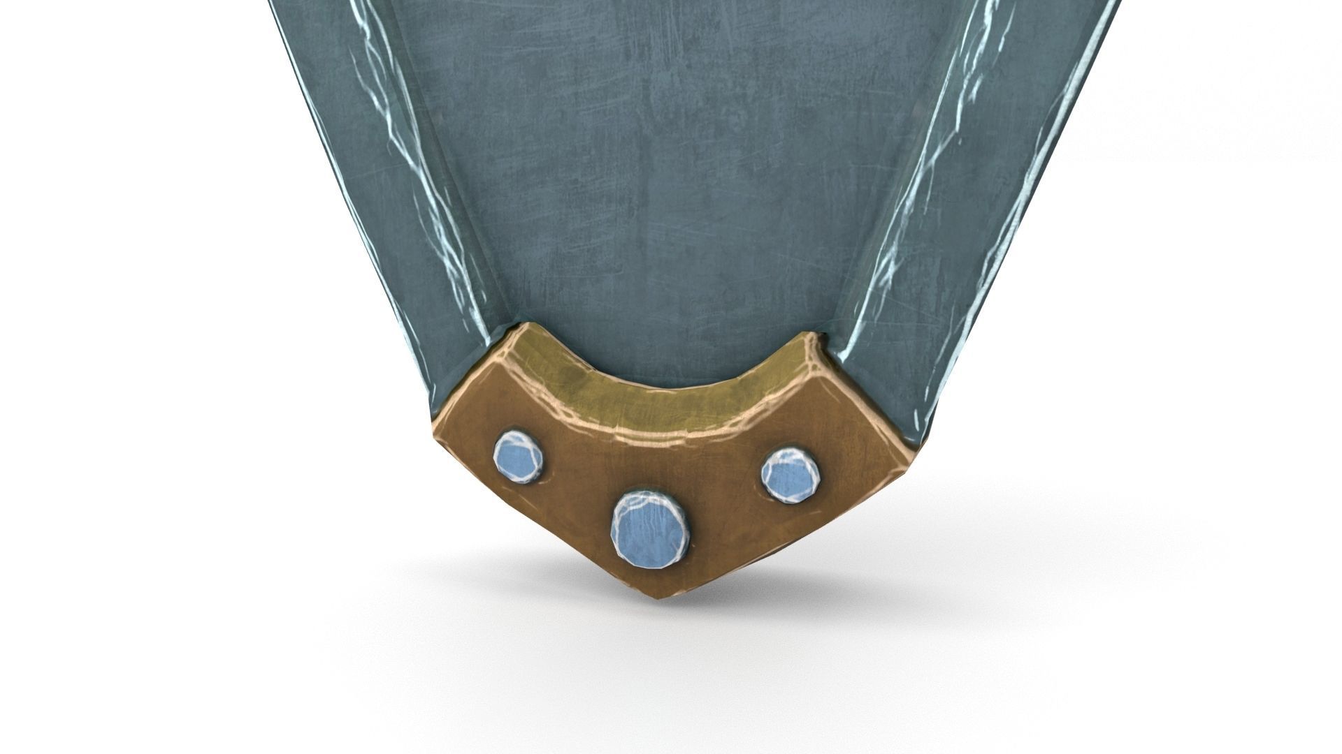 Ancient Shield Low-poly 3D model_27