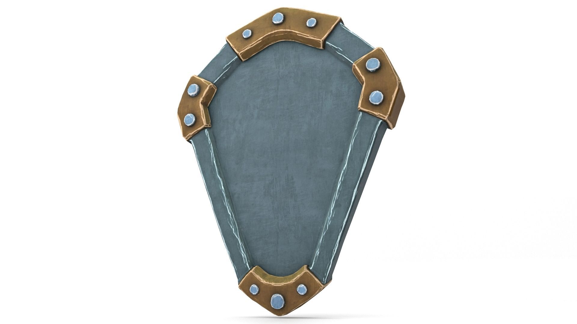 Ancient Shield Low-poly 3D model_39