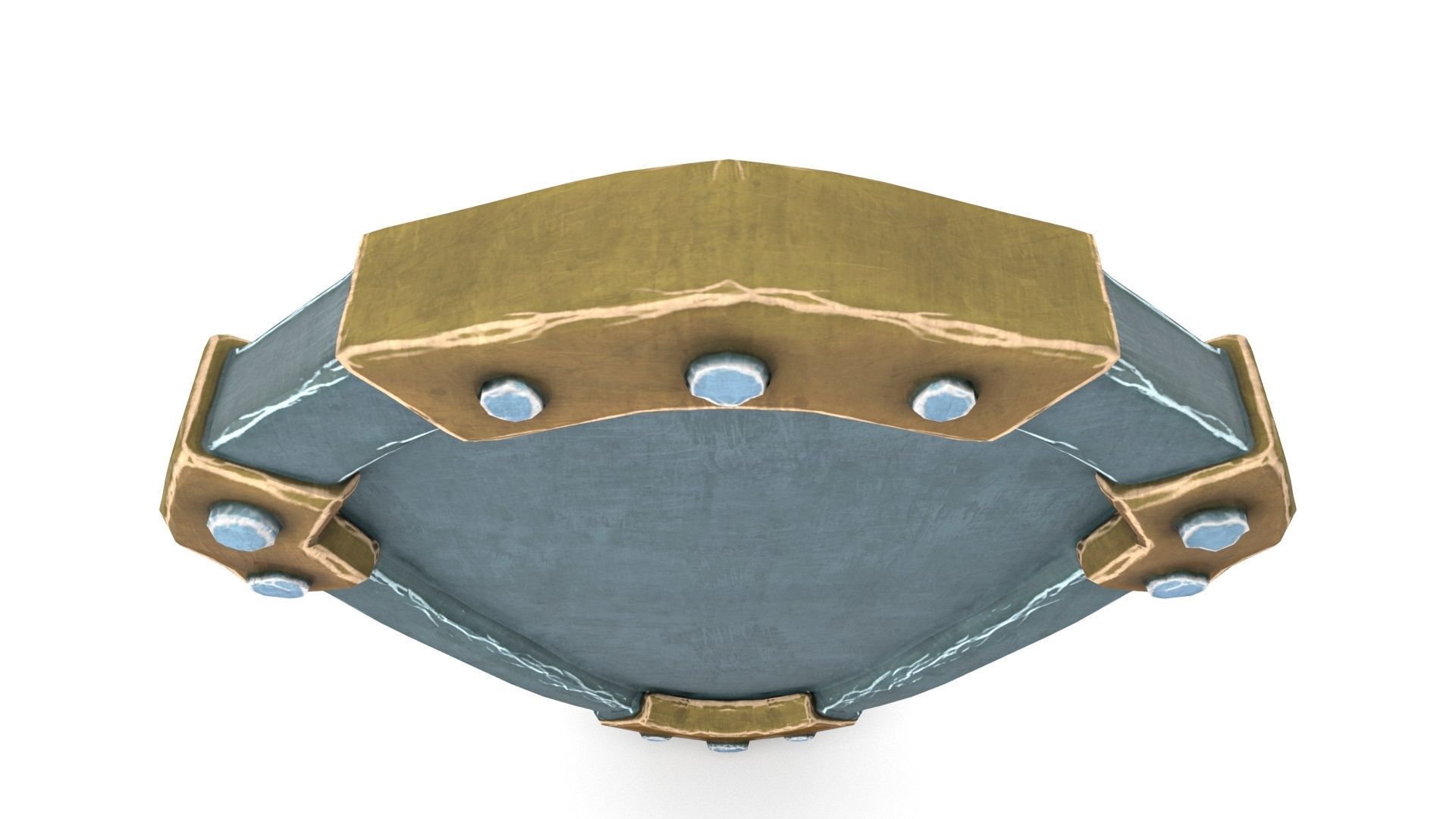 Ancient Shield Low-poly 3D model_43