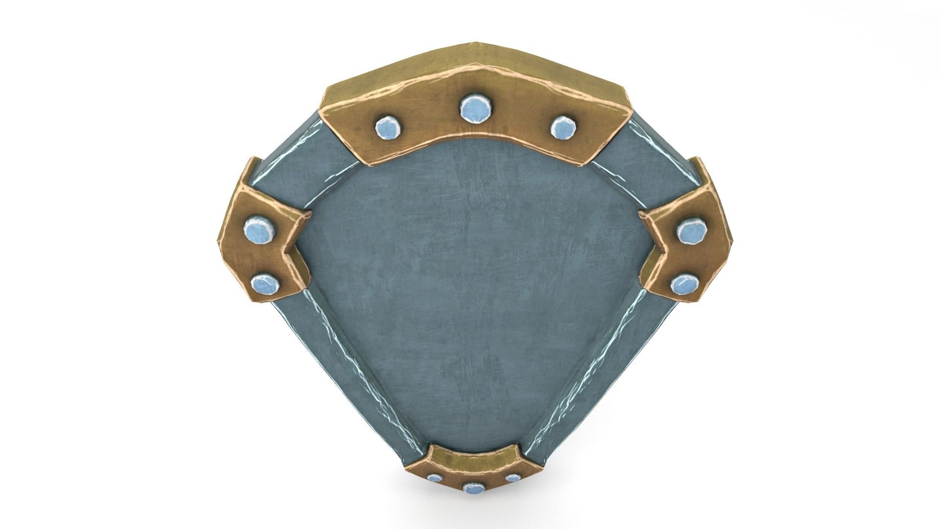 Ancient Shield Low-poly 3D model_42
