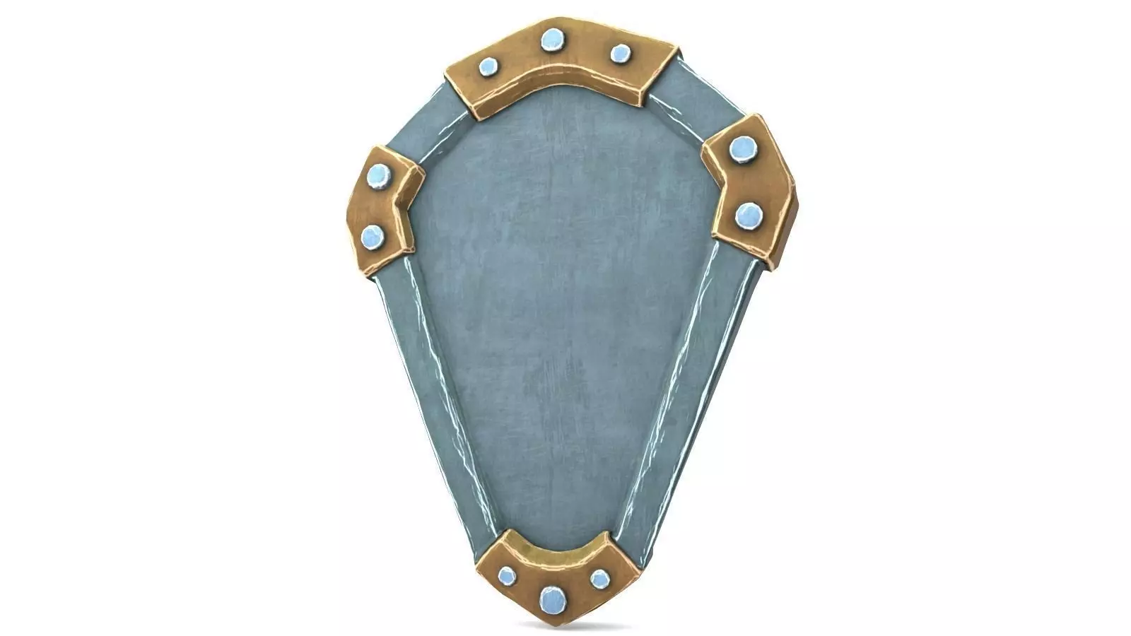 Ancient Shield Low-poly 3D model_0