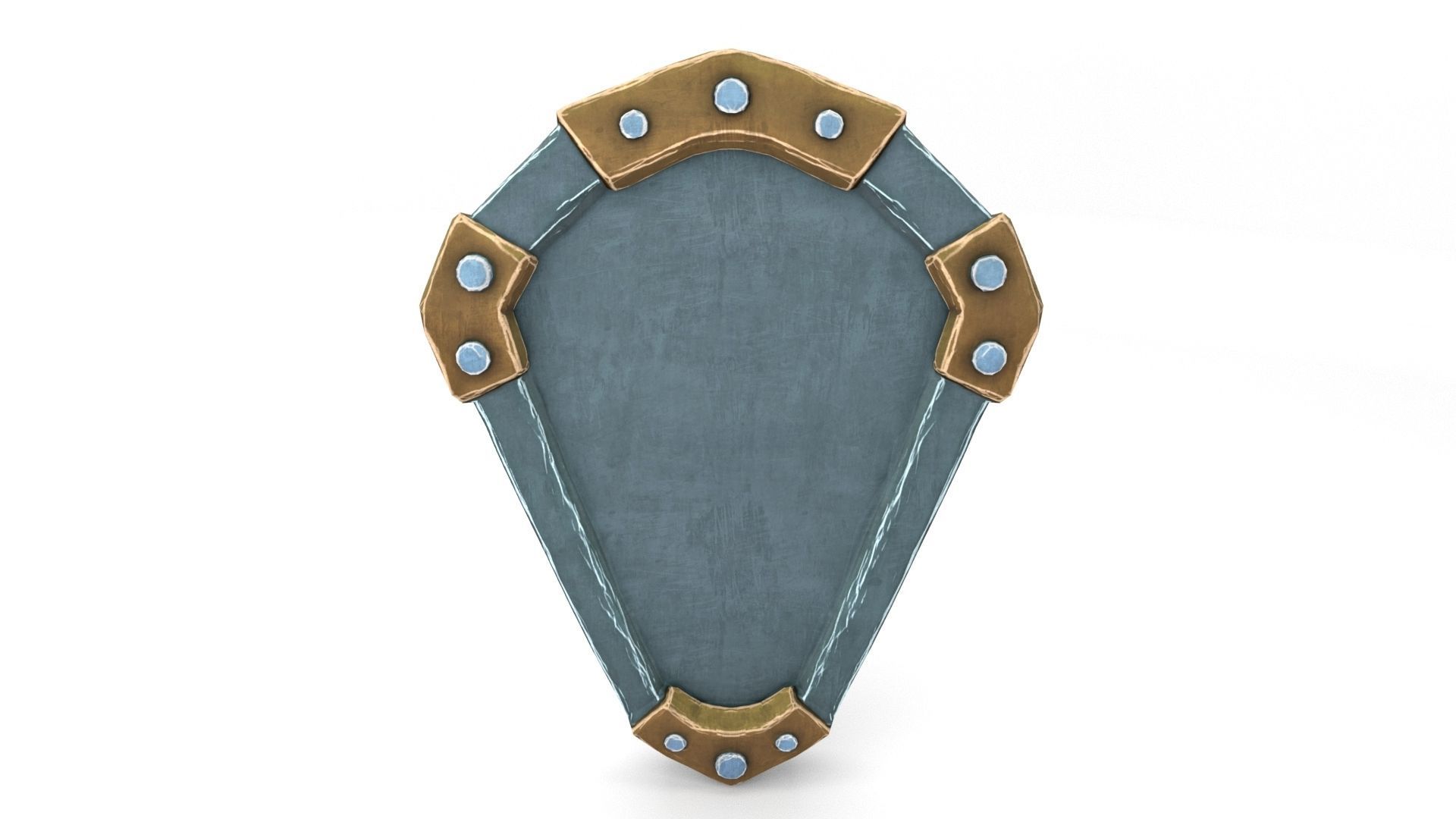 Ancient Shield Low-poly 3D model_41