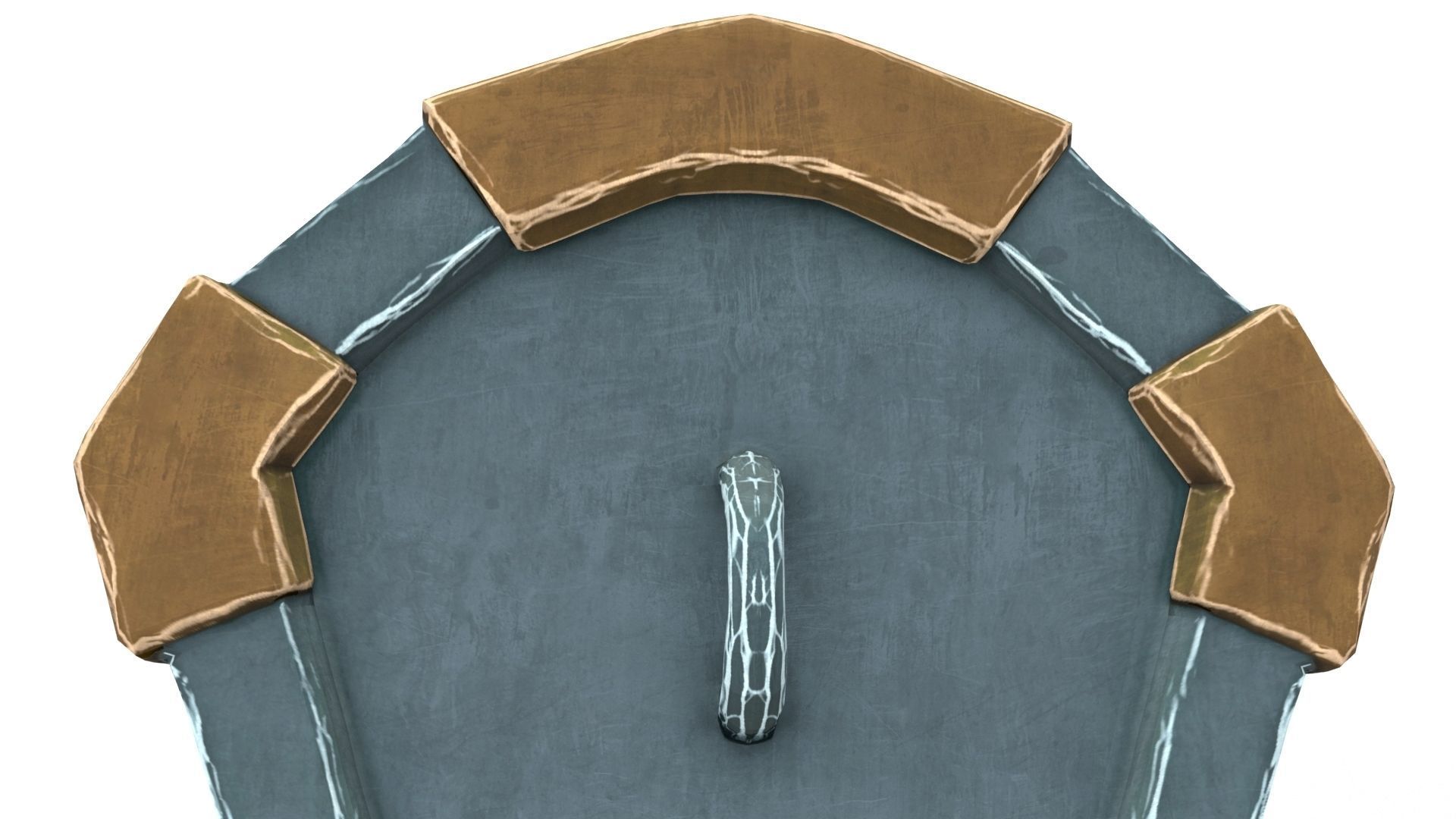 Ancient Shield Low-poly 3D model_31
