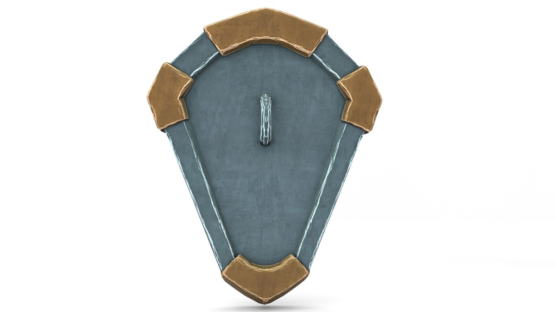 Ancient Shield Low-poly 3D model_29