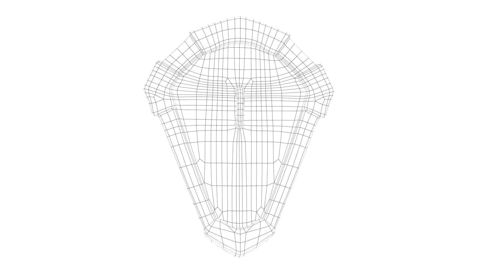 Ancient Shield Low-poly 3D model_16