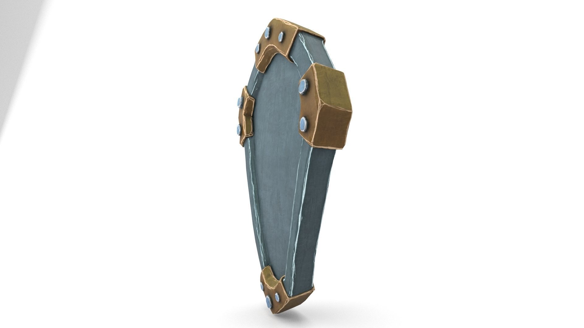 Ancient Shield Low-poly 3D model_47