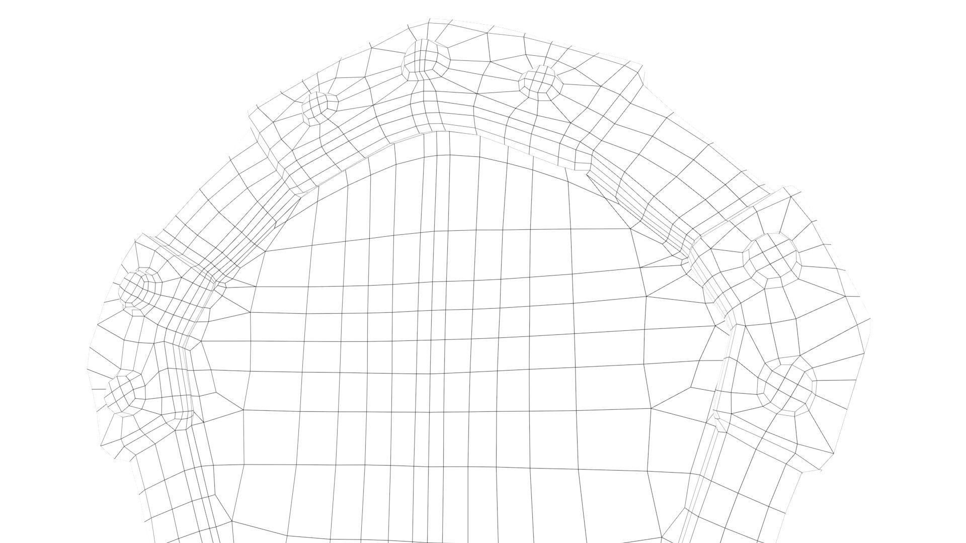 Ancient Shield Low-poly 3D model_26