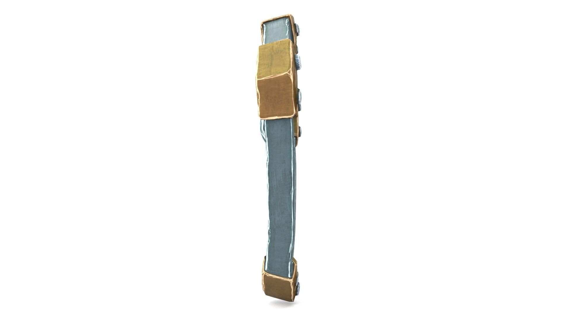 Ancient Shield Low-poly 3D model_11