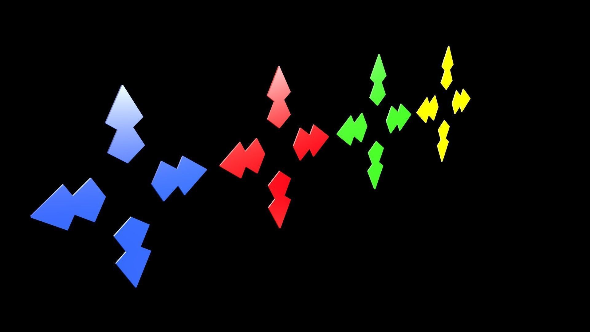 Low poly arrow 8 Low-poly 3D model_3