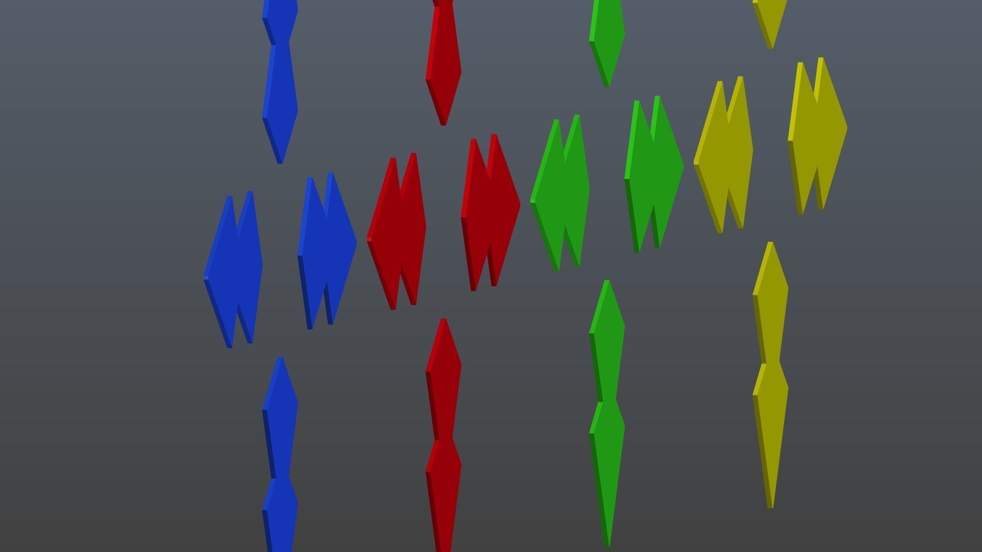 Low poly arrow 8 Low-poly 3D model_9