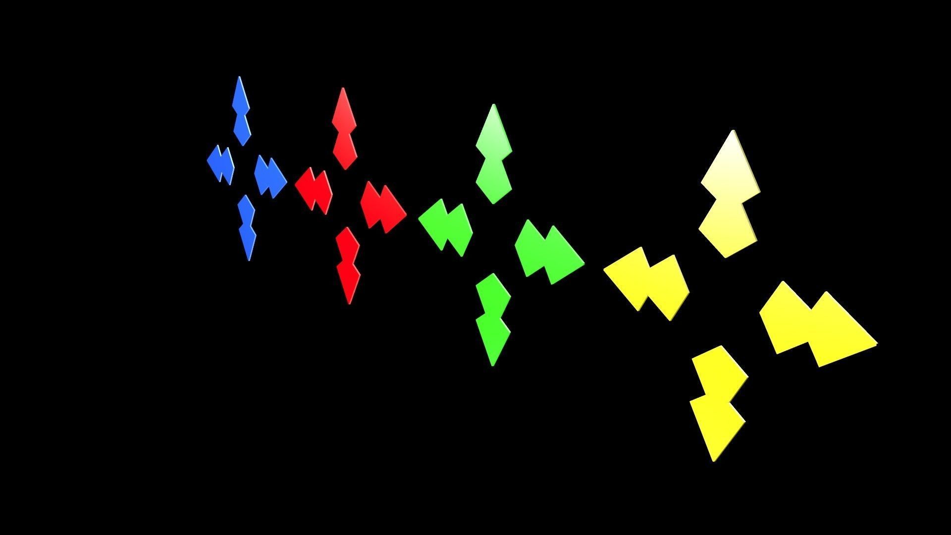 Low poly arrow 8 Low-poly 3D model_4