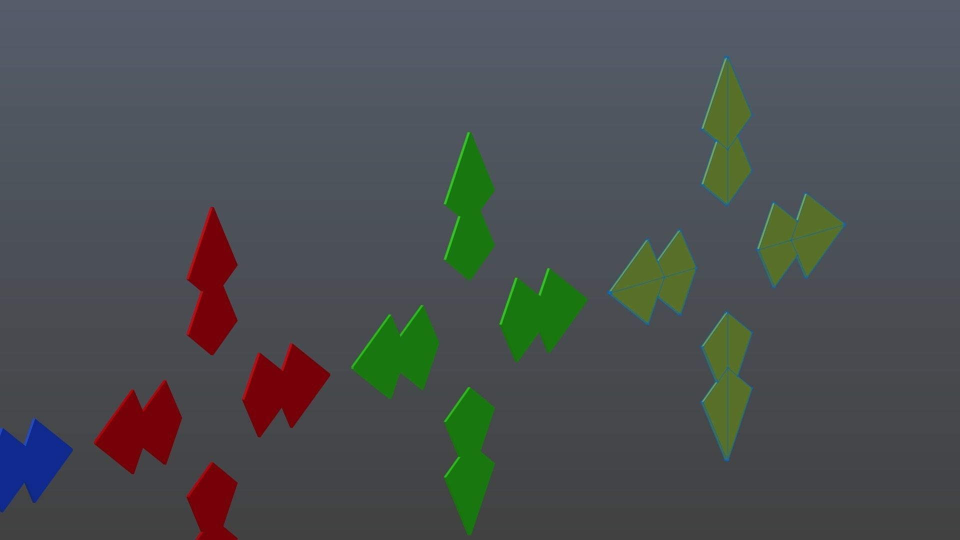 Low poly arrow 8 Low-poly 3D model_13