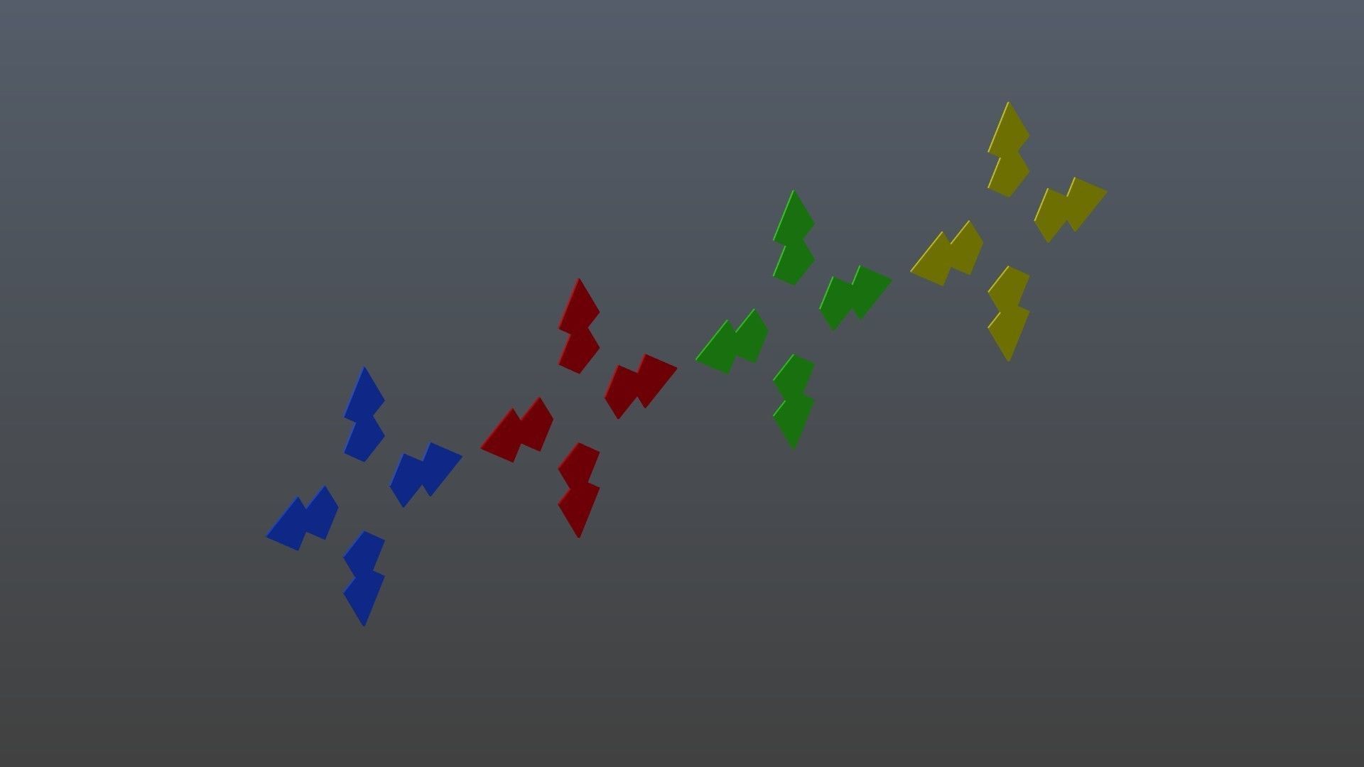 Low poly arrow 8 Low-poly 3D model_8