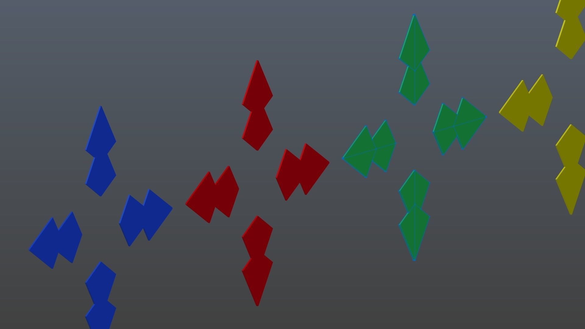 Low poly arrow 8 Low-poly 3D model_12