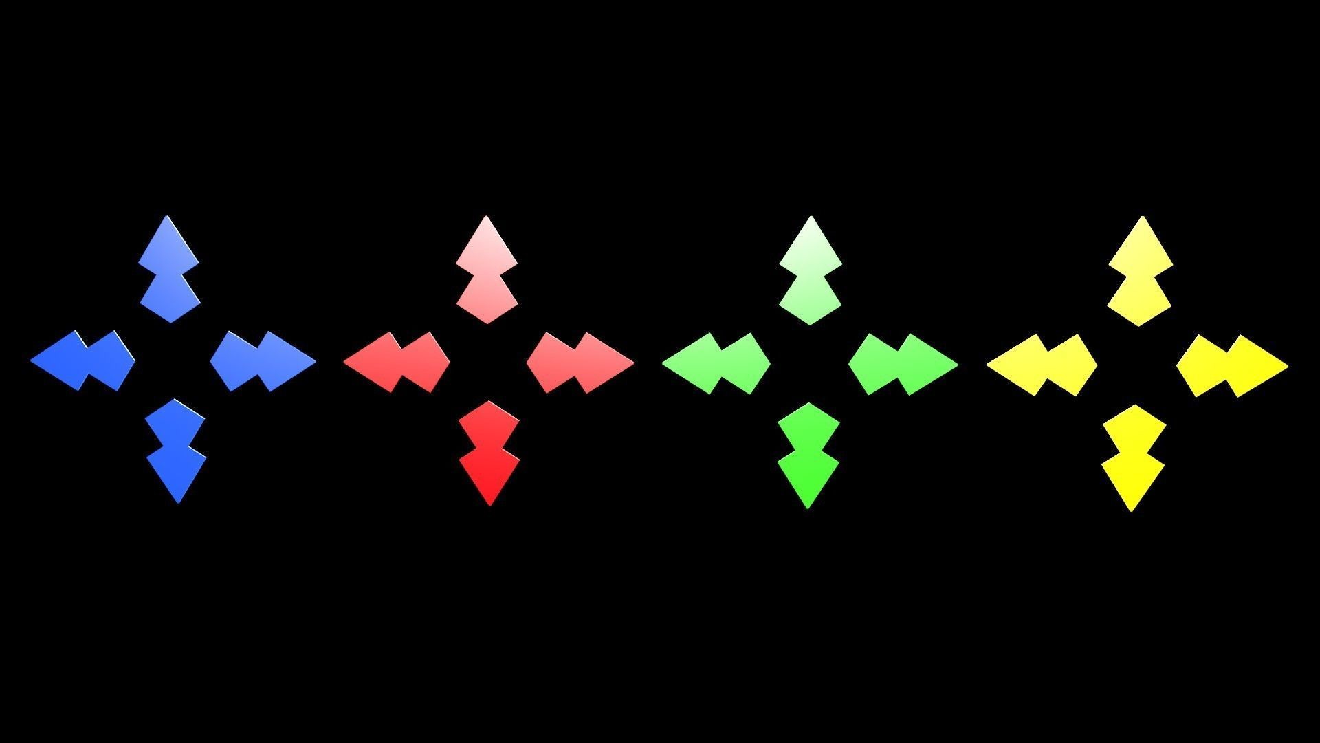 Low poly arrow 8 Low-poly 3D model_1