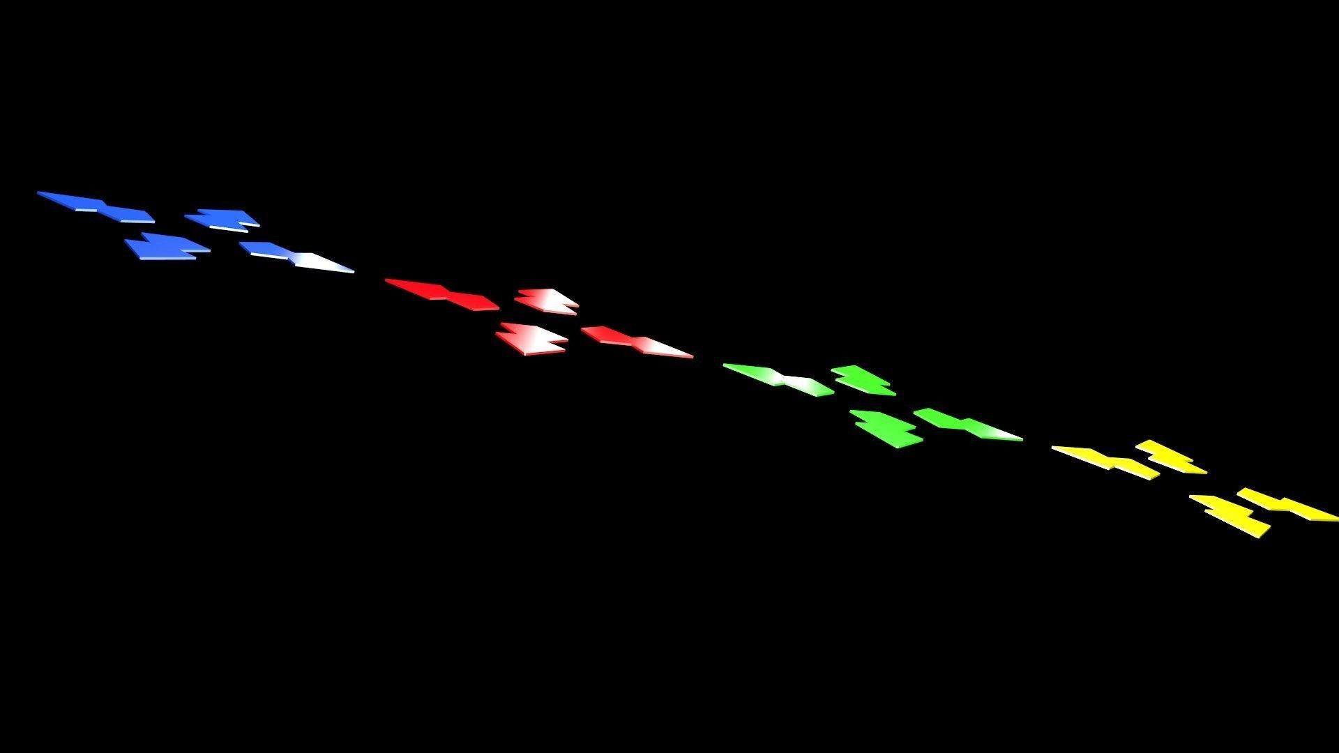 Low poly arrow 8 Low-poly 3D model_6