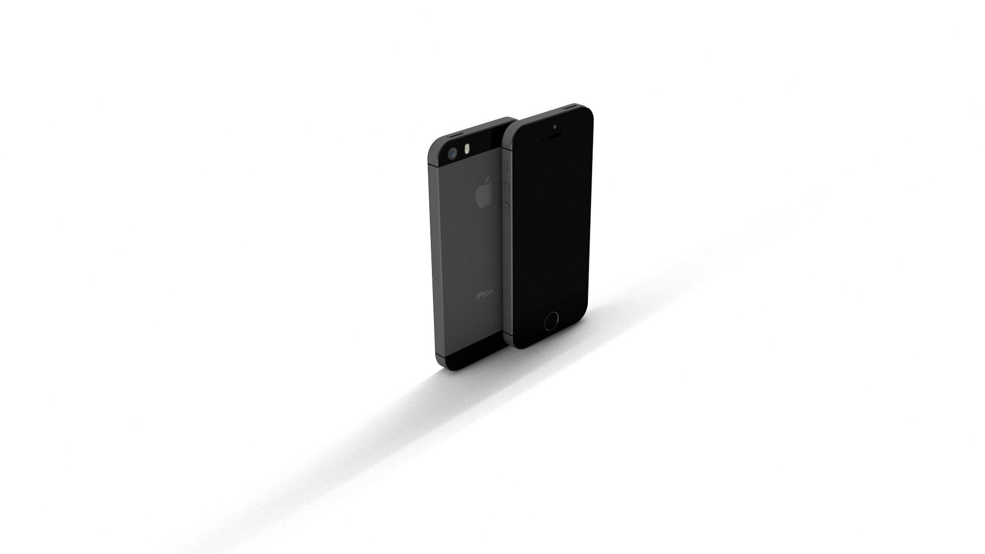 iPhone 5s Free low-poly 3D model_1