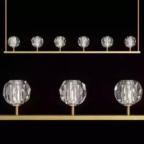 Restoration Hardware BOULE DE CRISTAL LINEAR CHANDELIER 60 