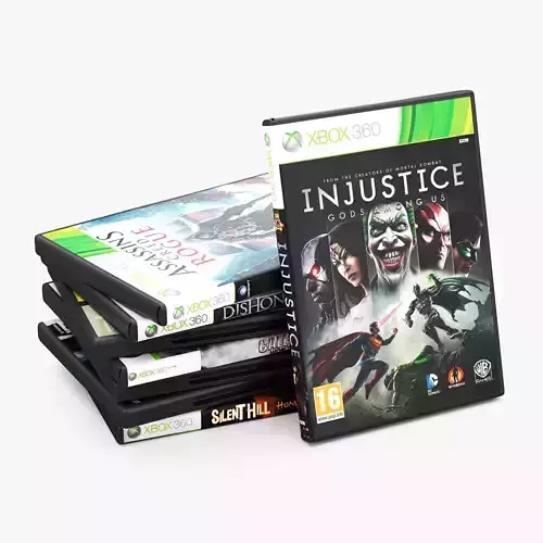 DVD cases for Xbox 360 3D model