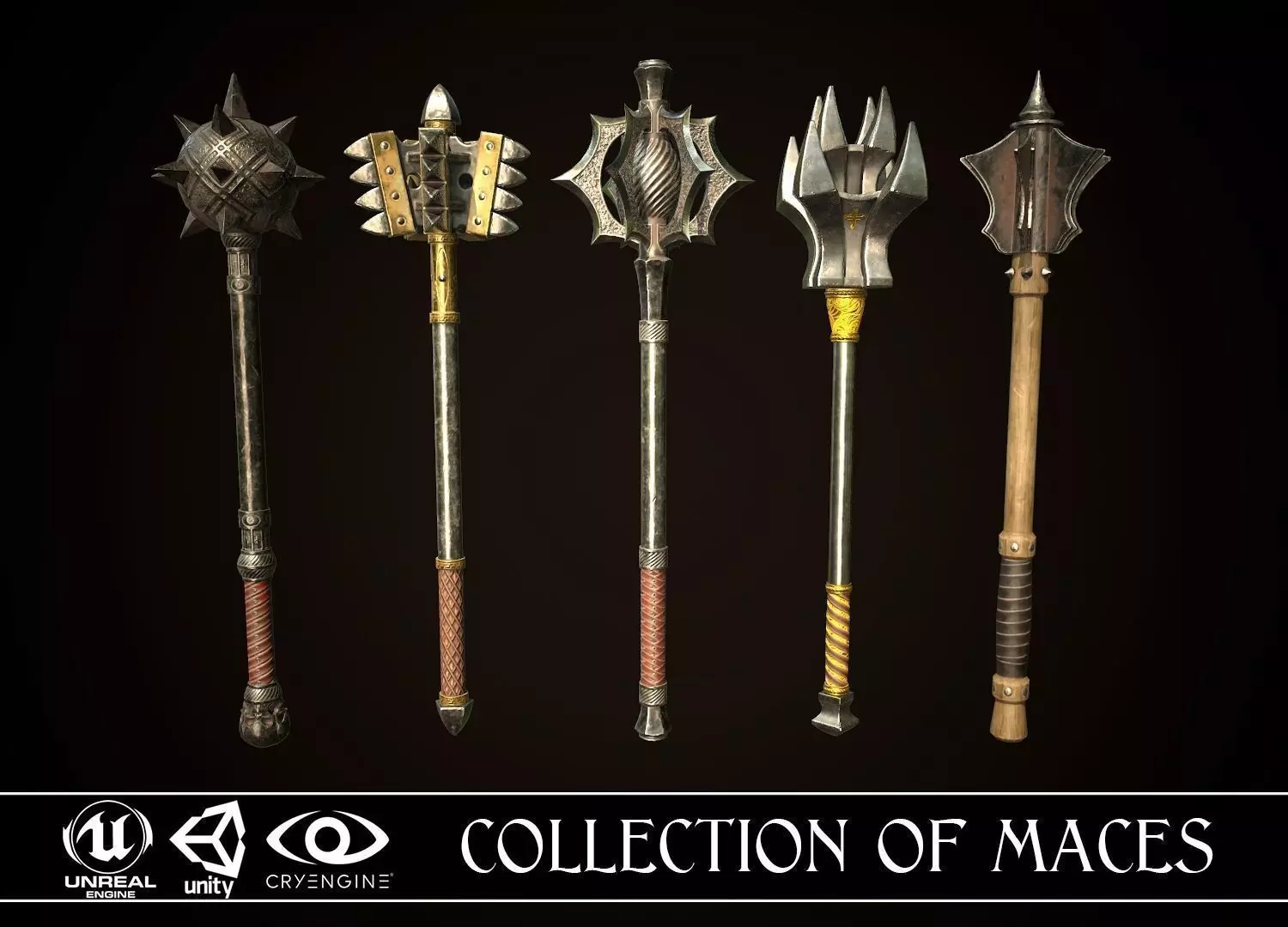 Collection of maces _0
