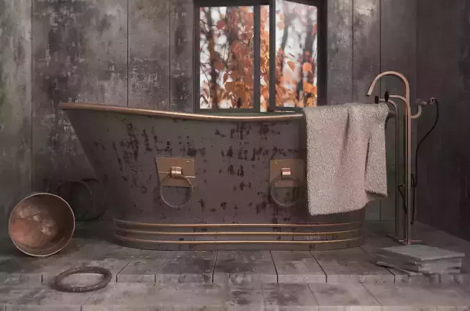 OLD STYLISH BATHTUB
