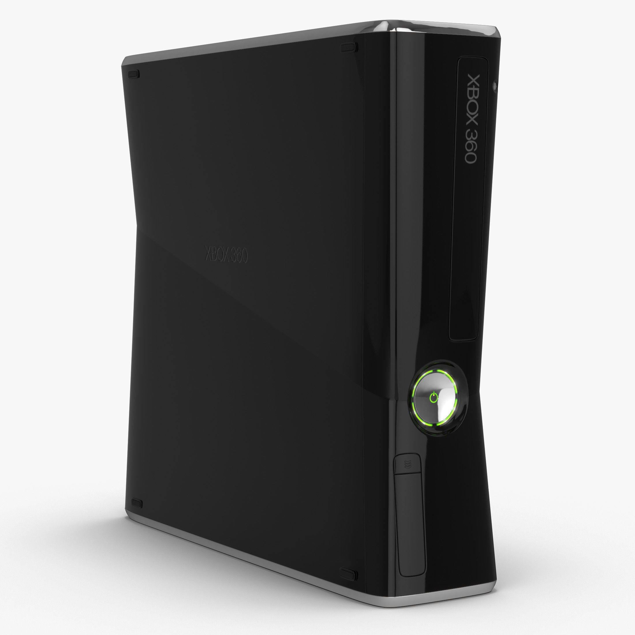 Microsoft Xbox 360 Slim 3D model_1