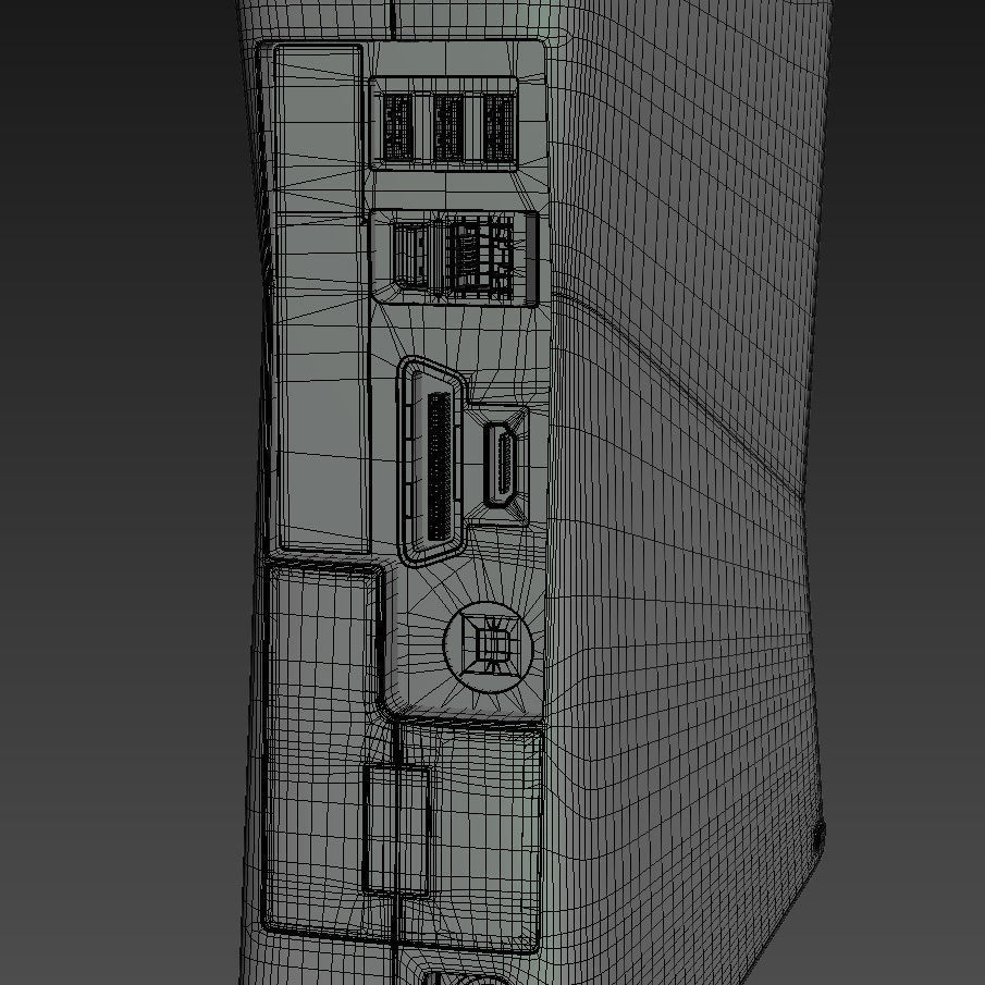 Microsoft Xbox 360 Slim 3D model_7