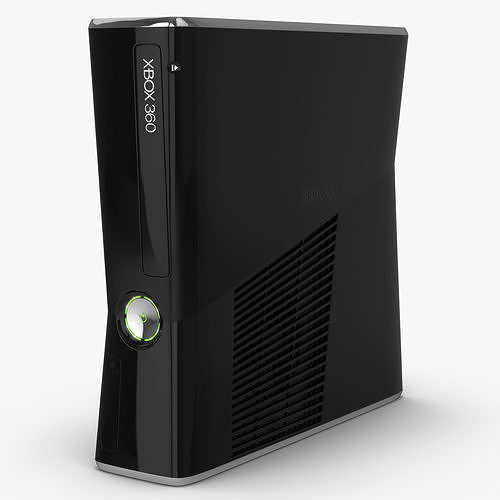 Microsoft Xbox 360 Slim 3D model