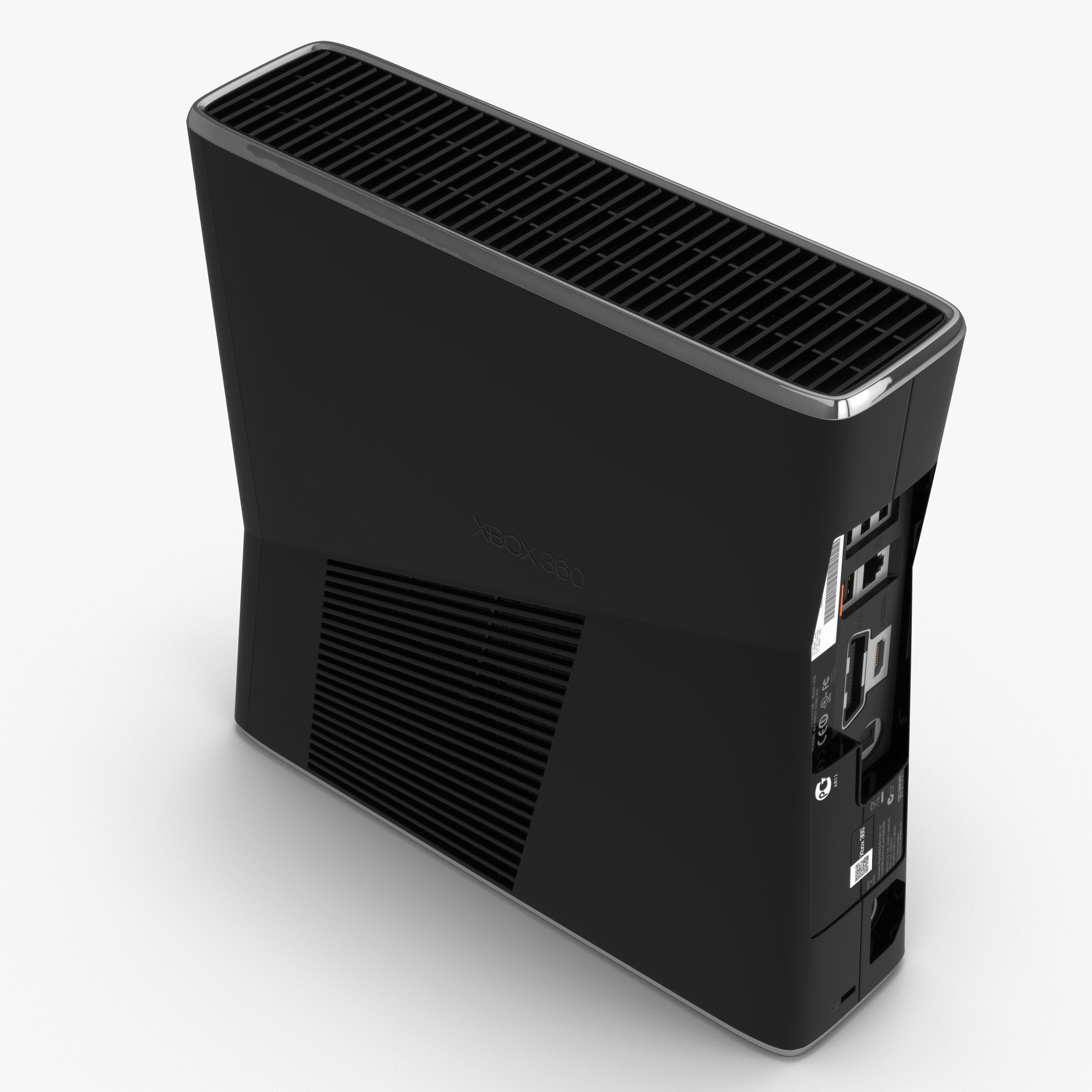 Microsoft Xbox 360 Slim 3D model_2