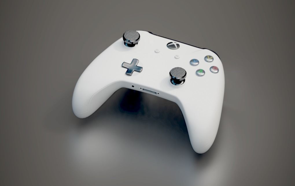 Xbox One S Controller Low-poly 3D model_6