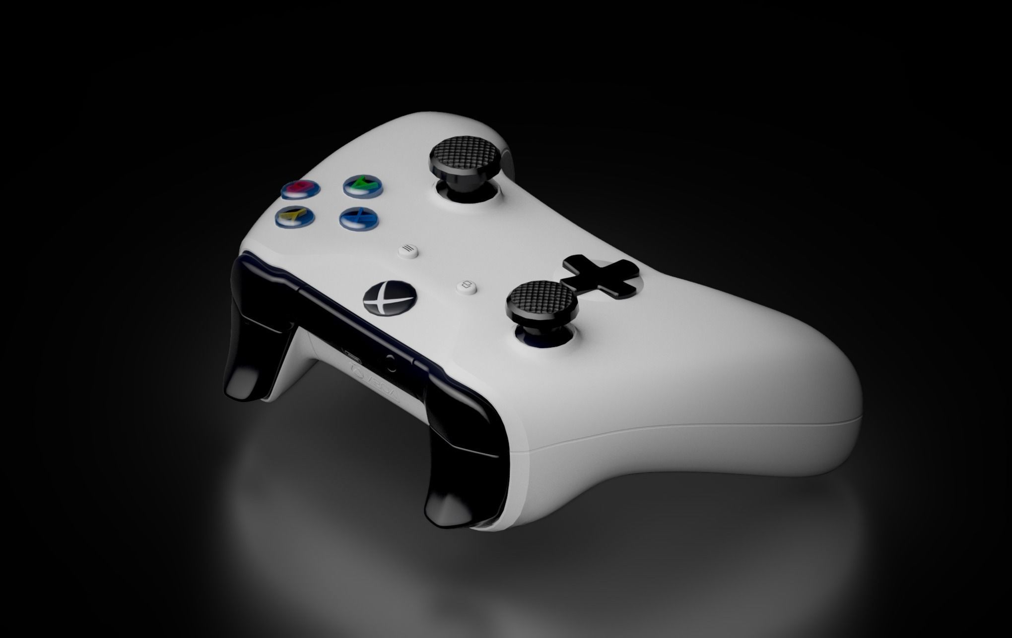 Xbox One S Controller Low-poly 3D model_8