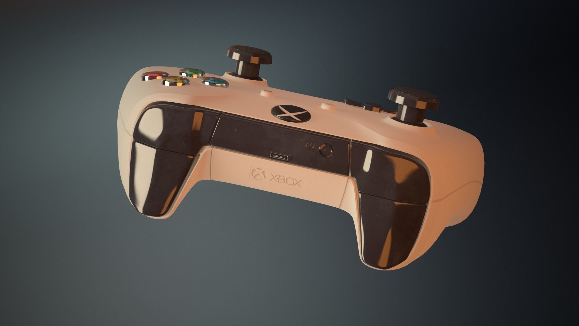 Xbox One S Controller Low-poly 3D model_19