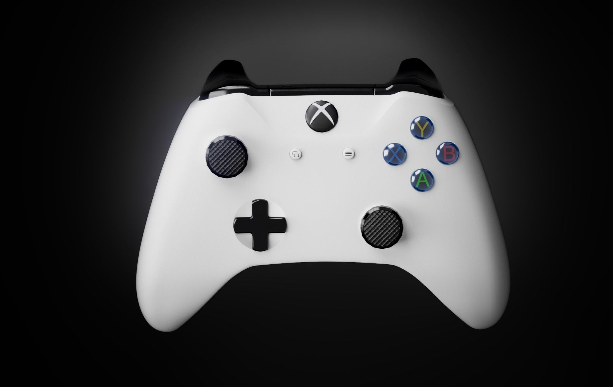Xbox One S Controller Low-poly 3D model_5