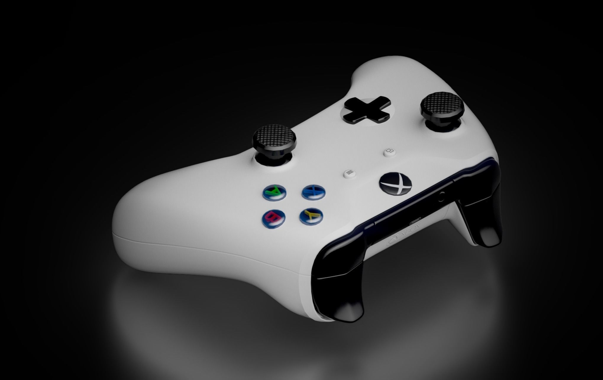 Xbox One S Controller Low-poly 3D model_9