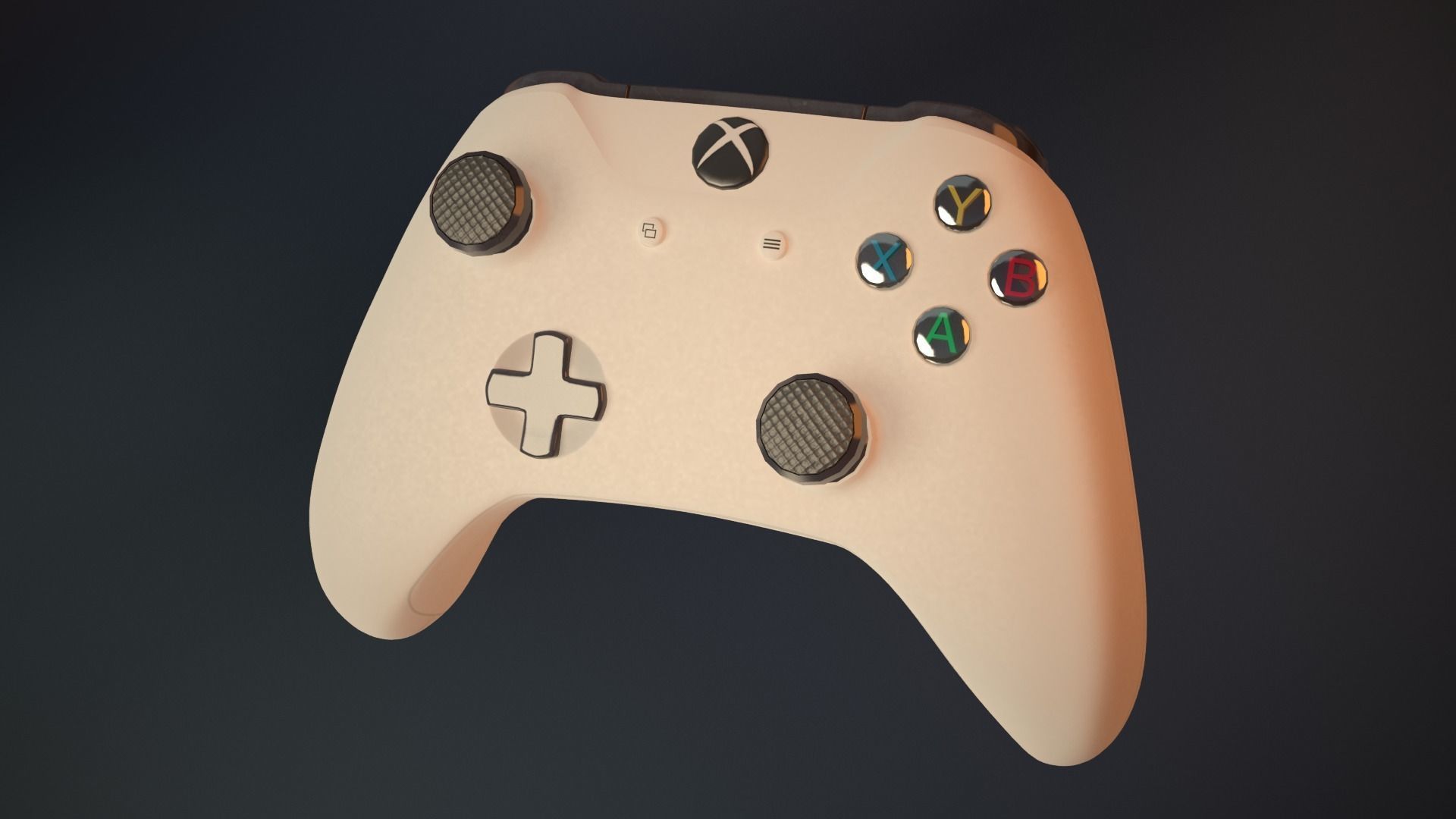 Xbox One S Controller Low-poly 3D model_14