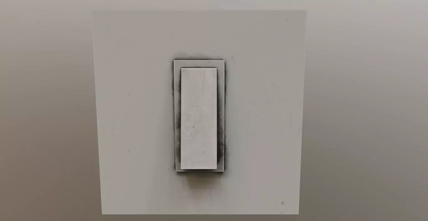 Old Light Switch PBR Low-poly 3D model_0
