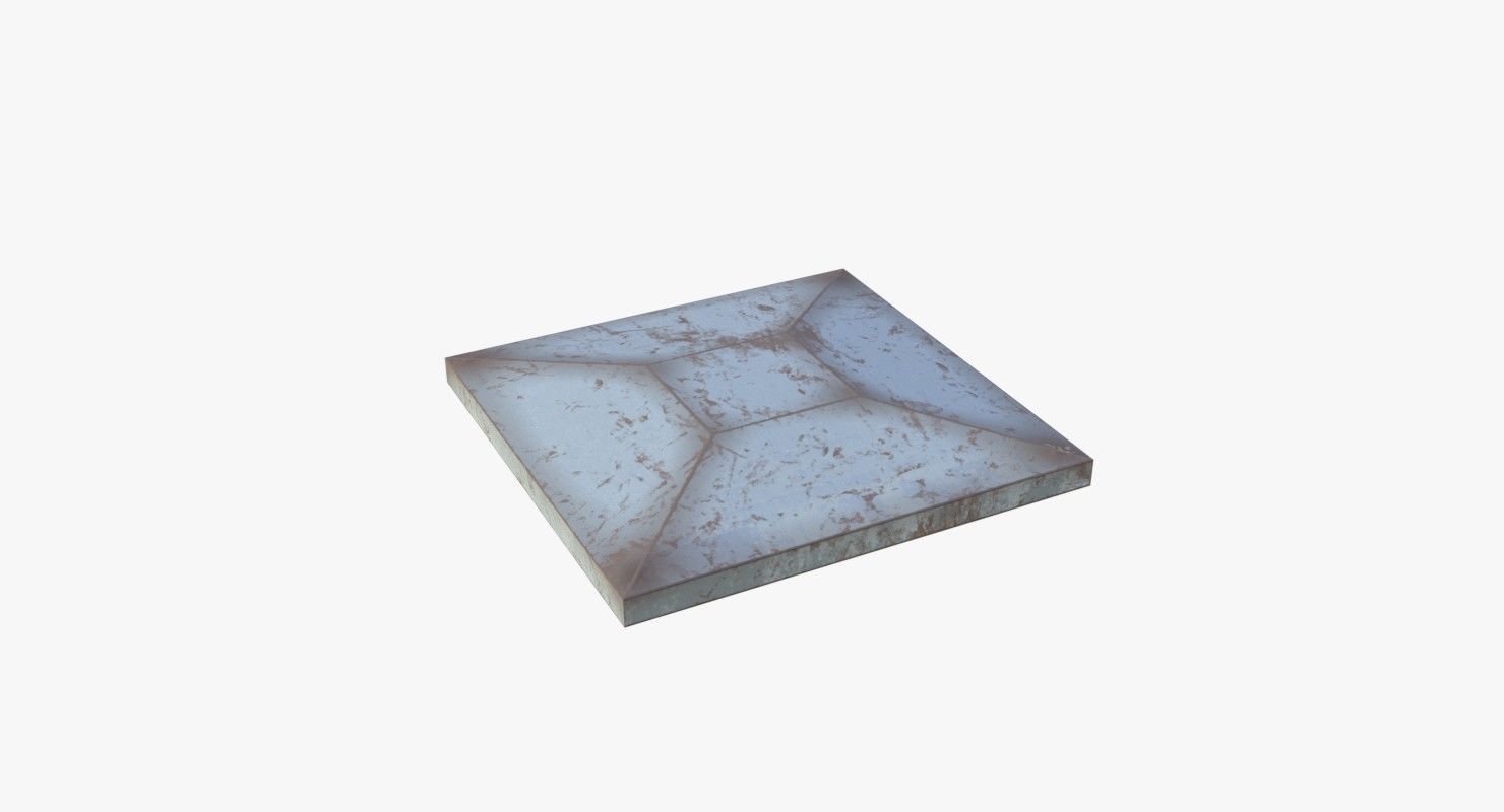 Modular Old Industrial Building Asset Low-poly 3D model_60